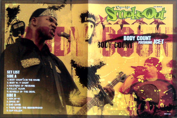 Body Count (2) Featuring Ice-T : SmokeOut Festival Presents Body Count Featuring Ice-T (LP, Album, RE)