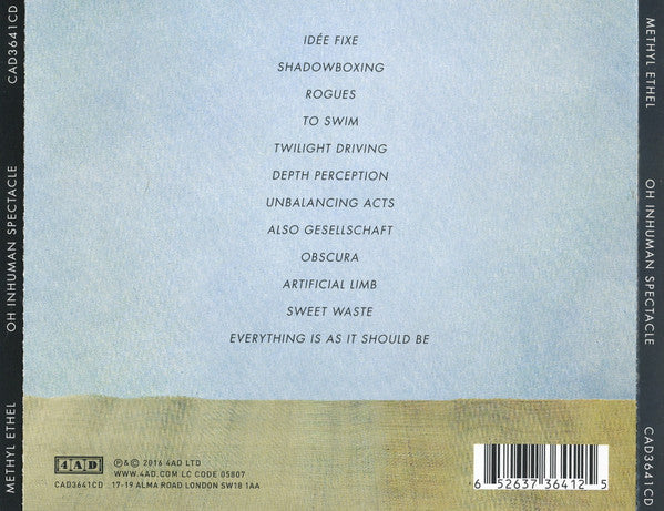Methyl Ethel - Oh Inhuman Spectacle (CD, Album) - De Platen Aap – Vinylwinkel in Brielle & online webshop voor muziekliefhebbers