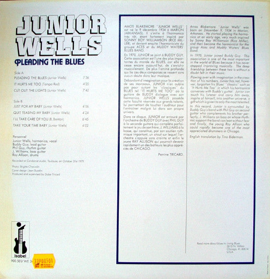 Junior Wells : Pleading The Blues (LP, Album)