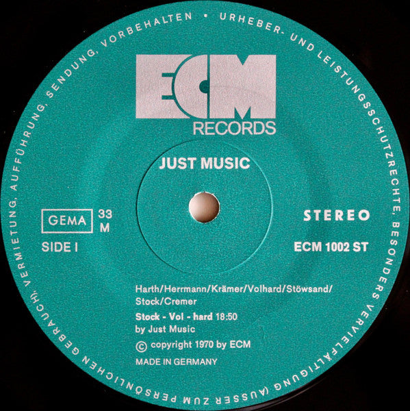 Just Music : Just Music (LP, Album)