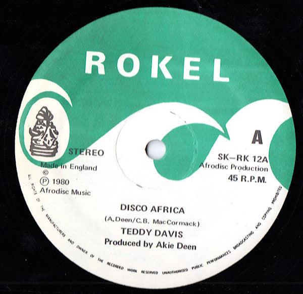 Teddy Davis (2) : Disco Africa (12",45 RPM)