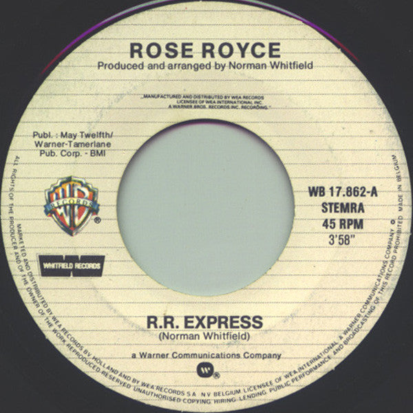 Rose Royce - R.R. Express (7", Single) - De Platen Aap – Vinylwinkel in Brielle & online webshop voor muziekliefhebbers