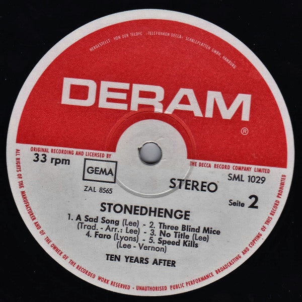 Ten Years After : Stonedhenge (LP, Album, Gat)