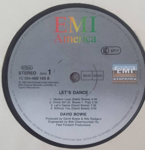 David Bowie : Let's Dance (LP, Album)