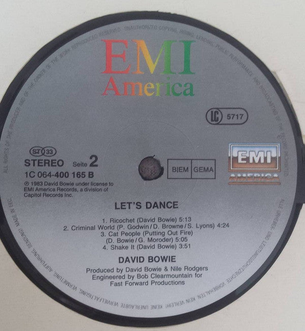 David Bowie : Let's Dance (LP, Album)