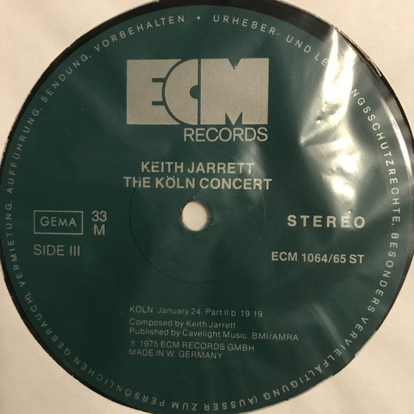 Keith Jarrett : The Köln Concert (2xLP, Album)