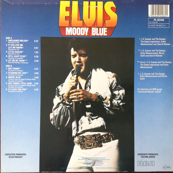 Elvis* : Moody Blue (LP, Album, RE)