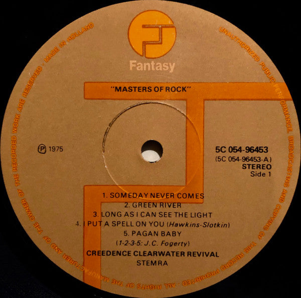 Creedence Clearwater Revival : Masters Of Rock (LP, Comp)