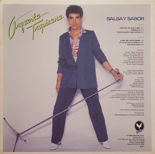 Orquesta Tropicana (4) : Salsa Y Sabor (LP, Album)