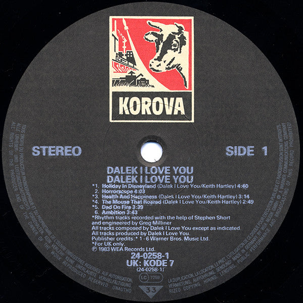 Dalek I Love You* : Dalek I Love You (LP, Album)