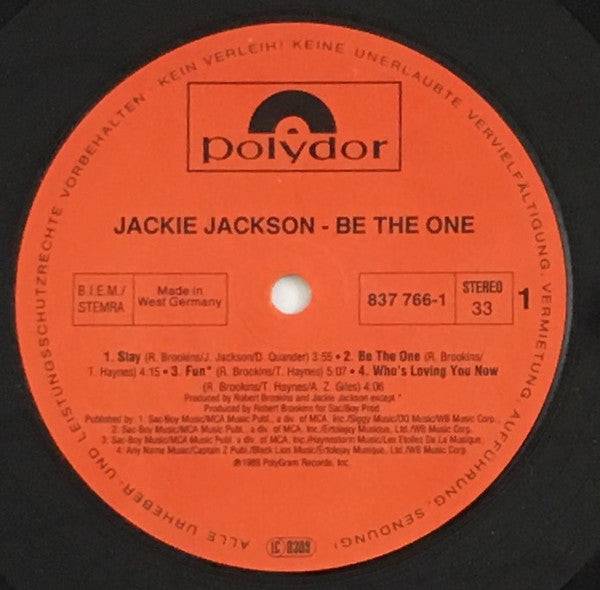 Jackie Jackson : Be The One (LP, Album)