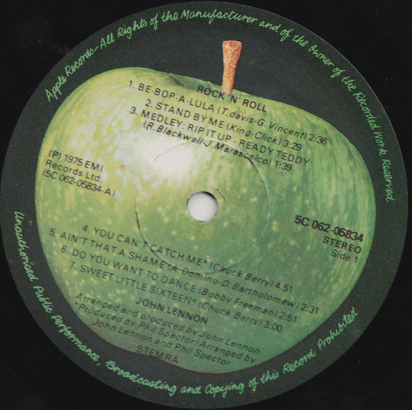John Lennon : Rock 'N' Roll (LP, Album)