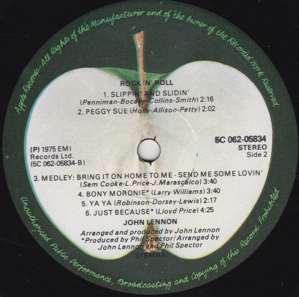 John Lennon : Rock 'N' Roll (LP, Album)