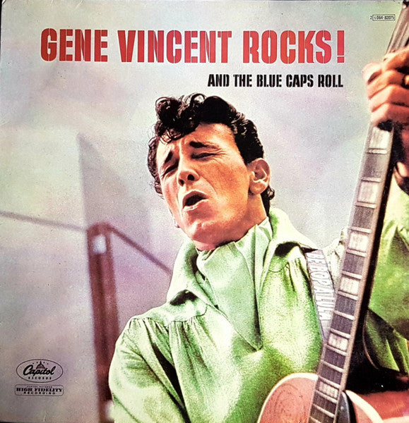 Gene Vincent : Gene Vincent Rocks! And The Blue Caps Roll (LP, Album, Mono, RE)