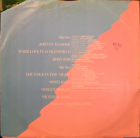 Elton John : Victim Of Love (LP, Album, Tan)
