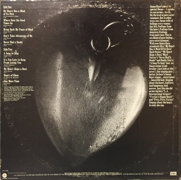 Susan Raye : My Heart Has A Mind Of Its Own (LP, Album)