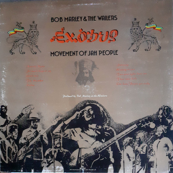 Bob Marley & The Wailers : Exodus (LP, Album, RE)