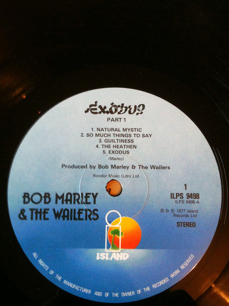 Bob Marley & The Wailers : Exodus (LP, Album, RE)