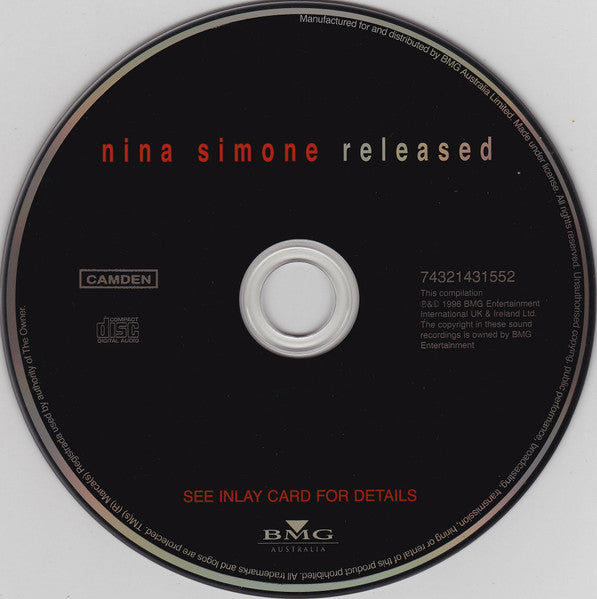 Nina Simone - Released (CD, Comp, RE) - De Platen Aap – Vinylwinkel in Brielle & online webshop voor muziekliefhebbers