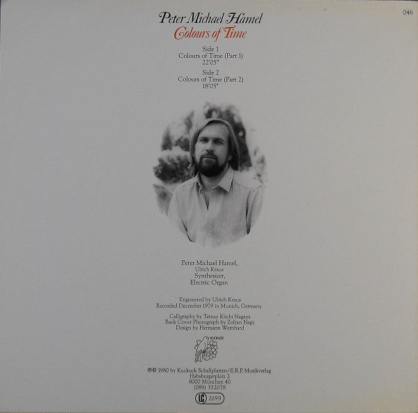 Peter Michael Hamel : Colours Of Time (LP, Album)