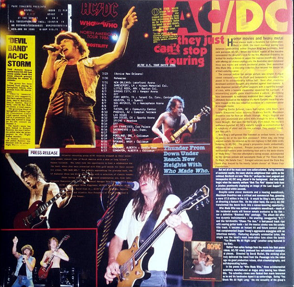 AC/DC : Who Made Who (LP, Album, Comp, RE, RM, 180)