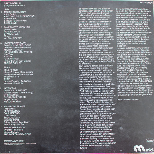 Various : That's Soul 3 (LP, Comp, RE)