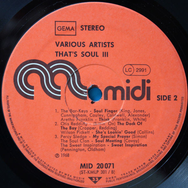 Various : That's Soul 3 (LP, Comp, RE)