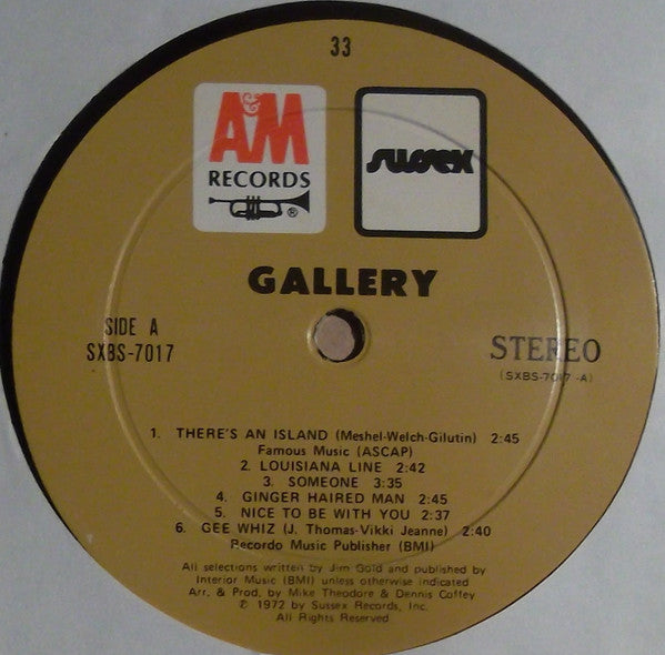 Gallery (2) : Nice To Be With You (LP, Album)