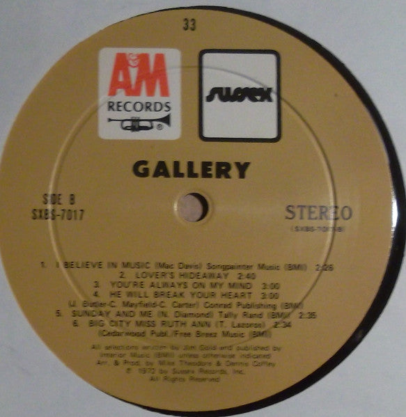 Gallery (2) : Nice To Be With You (LP, Album)