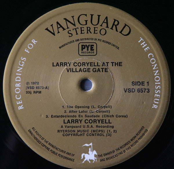 Larry Coryell : At The Village Gate (LP, Album)