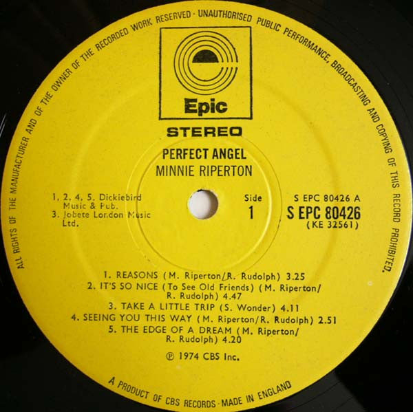 Minnie Riperton : Perfect Angel (LP, Album)
