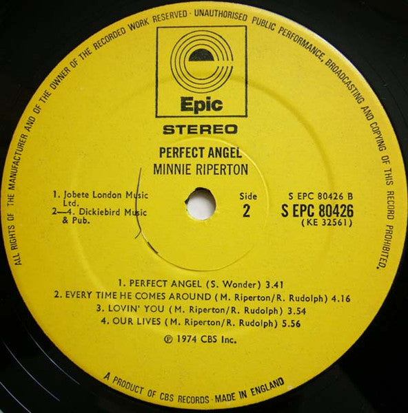 Minnie Riperton : Perfect Angel (LP, Album)