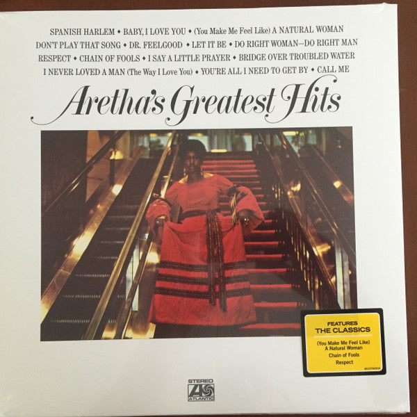 Aretha Franklin : Aretha's Greatest Hits (LP,Compilation,Reissue)