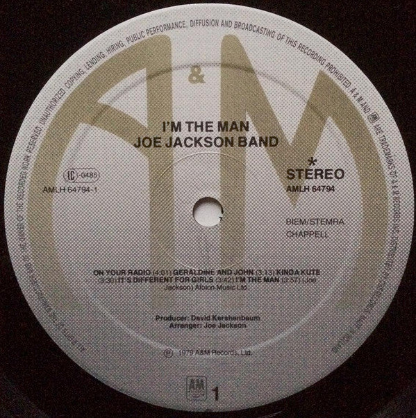 Joe Jackson - I'm The Man (LP, Album) - De Platen Aap – Vinylwinkel in Brielle & online webshop voor muziekliefhebbers