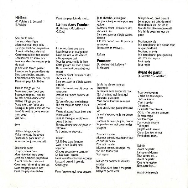 Roch Voisine - Hélène (CD, Album) - De Platen Aap – Vinylwinkel in Brielle & online webshop voor muziekliefhebbers