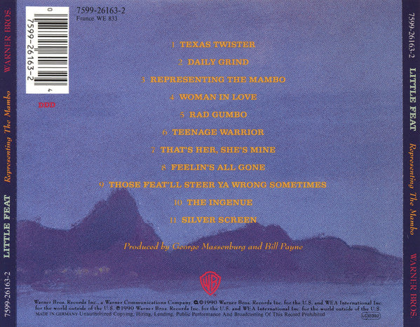 Little Feat : Representing The Mambo (CD, Album, RE)