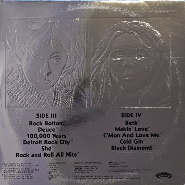 Kiss : Double Platinum (2xLP, Album, Comp, San)