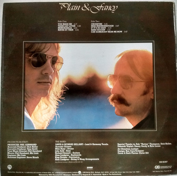 Bellamy Brothers - Plain & Fancy (LP, Album) - De Platen Aap – Vinylwinkel in Brielle & online webshop voor muziekliefhebbers