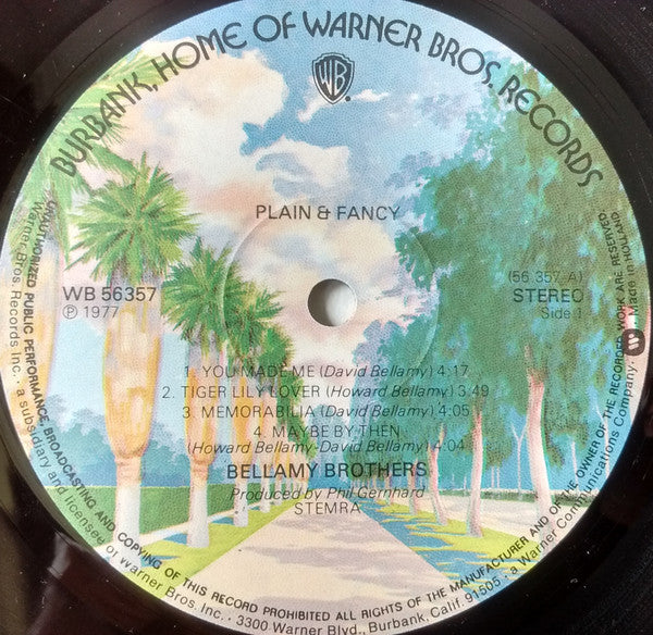 Bellamy Brothers - Plain & Fancy (LP, Album) - De Platen Aap – Vinylwinkel in Brielle & online webshop voor muziekliefhebbers