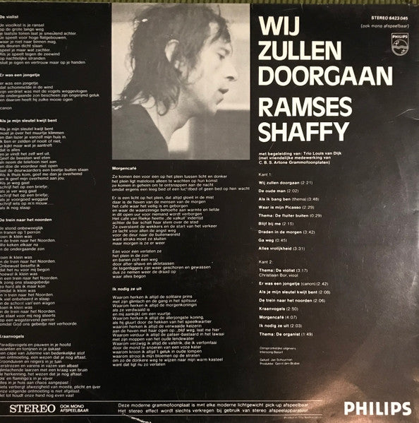 Ramses Shaffy : Wij Zullen Doorgaan... (LP, Album, Gat)