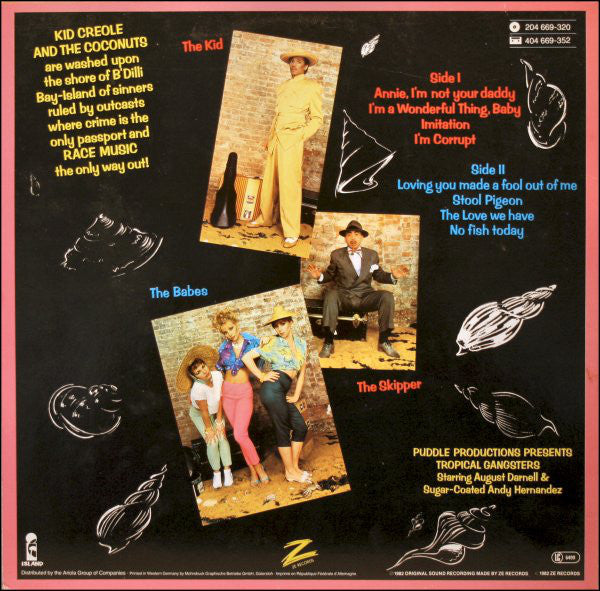 Kid Creole And The Coconuts : Tropical Gangsters (LP, Album)