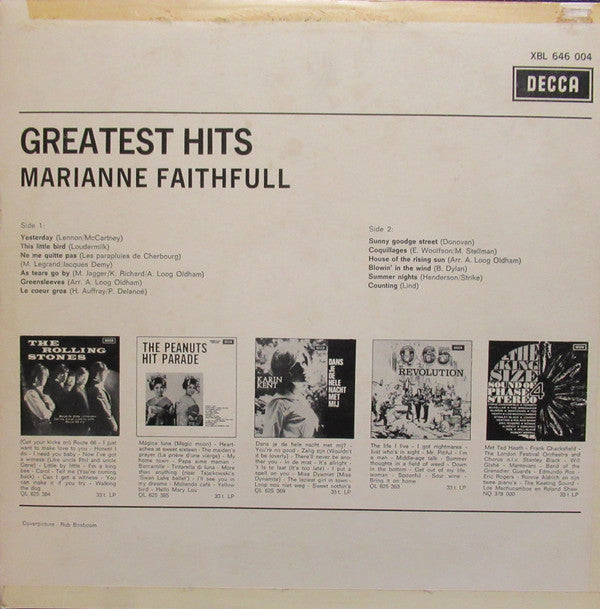 Marianne Faithfull : Greatest Hits (LP, Comp, Mono)