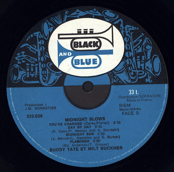 Buddy Tate - Milt Buckner : Midnight Slows (LP, Album)