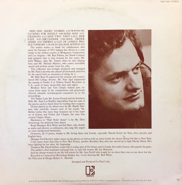 Harry Chapin : Short Stories (LP, Album, San)
