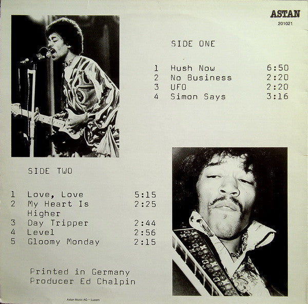 Jimi Hendrix : Hush Now (LP, blu)
