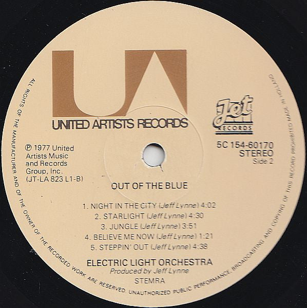 Electric Light Orchestra : Out Of The Blue (2xLP, Album, Gat)