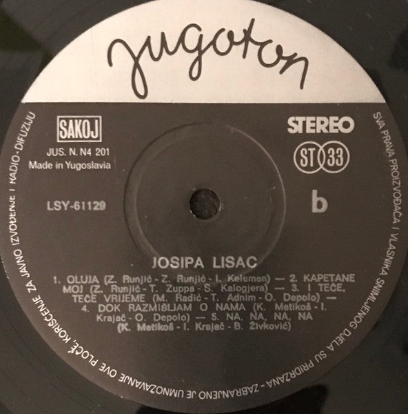Josipa Lisac : Najveći Uspjesi 68/73 (LP, Comp)