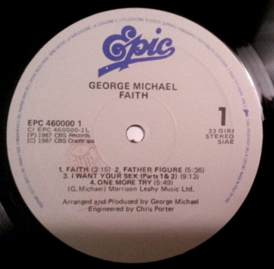 George Michael : Faith (LP, Album)