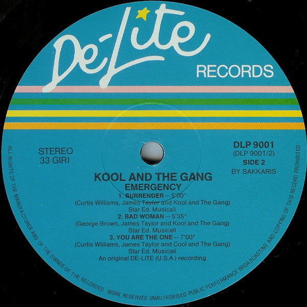 Kool & The Gang : Emergency (LP, Album)