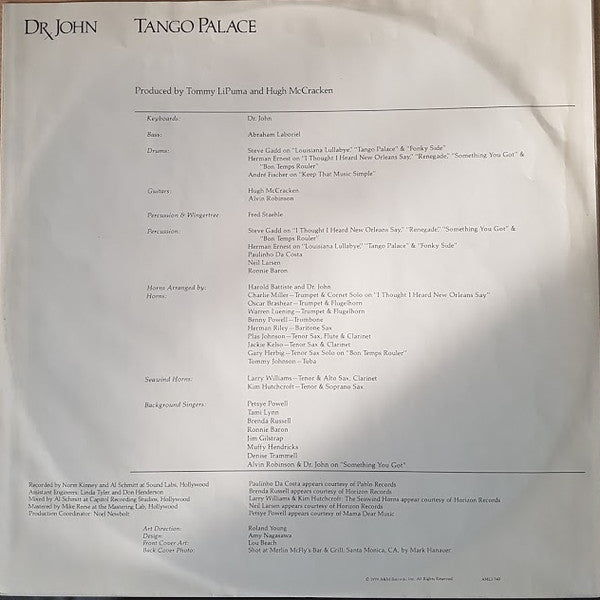 Dr. John : Tango Palace (LP)